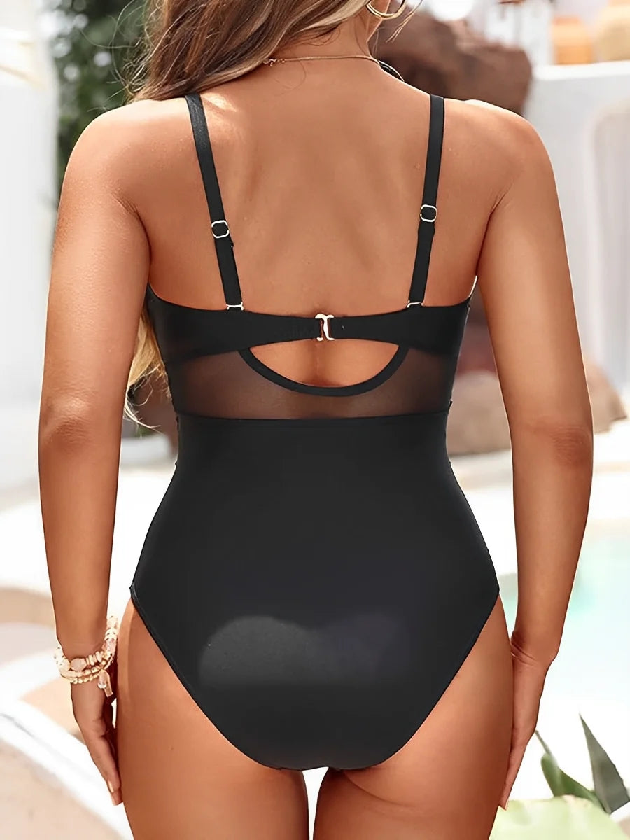 Costume Intero Donna con Trasparenze Modellanti
