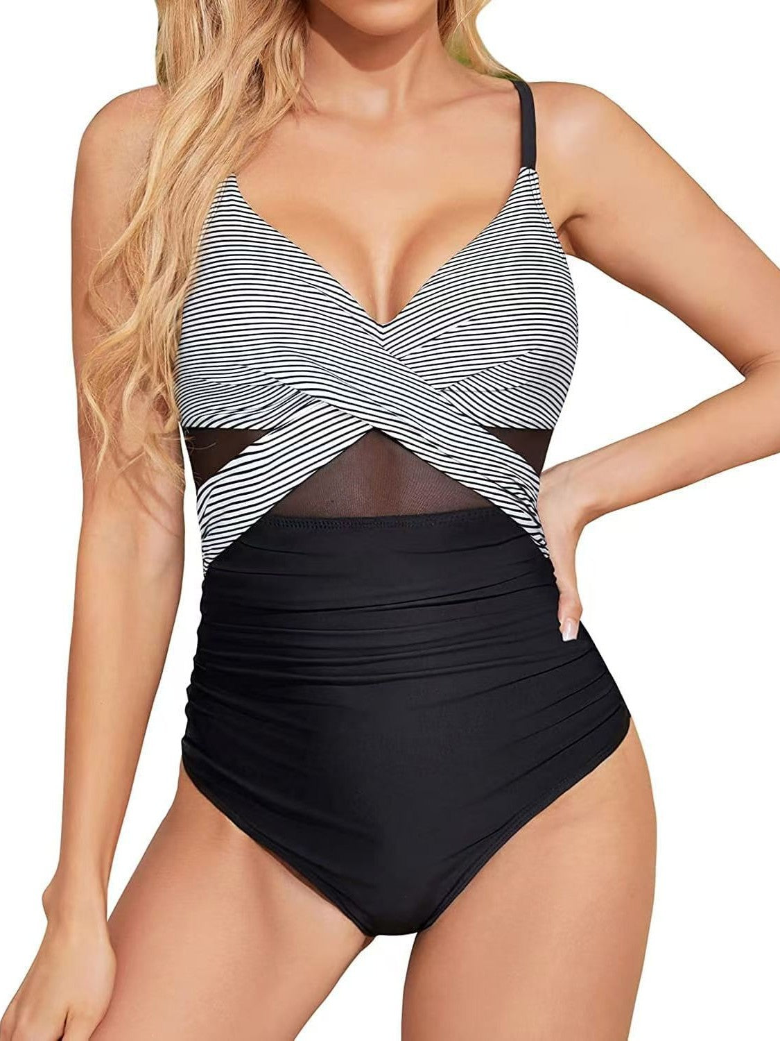 Costume Intero Donna con Trasparenze Modellanti
