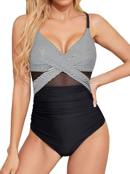 Costume Intero Donna con Trasparenze Modellanti