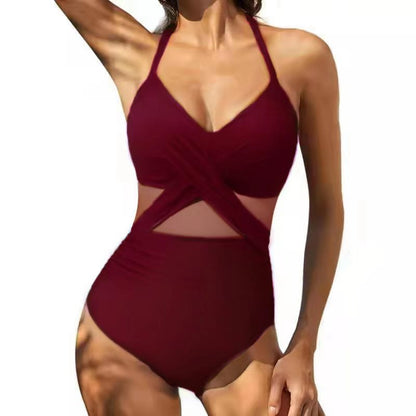 Costume Intero Donna con Trasparenze Modellanti