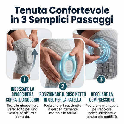 Ginocchiera GinoFlex™ - Muoviti con sicurezza, senza dolore