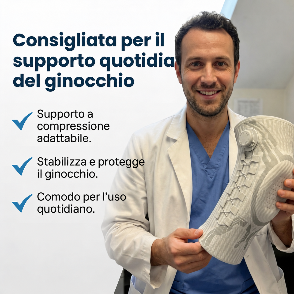 Ginocchiera GinoFlex™ - Muoviti con sicurezza, senza dolore